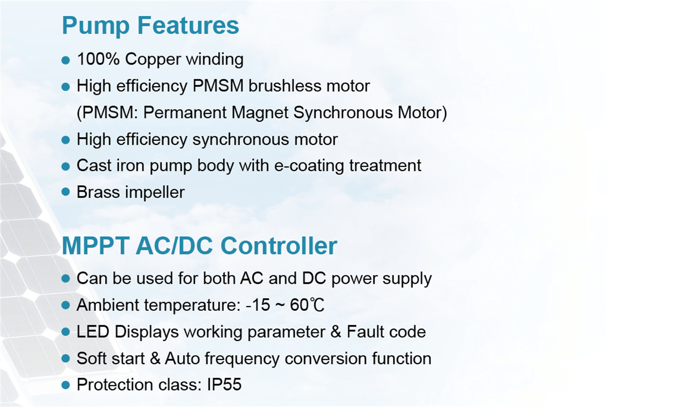 AP-AD Hybrid AC/DC Solar Peripheral Pump : LEO